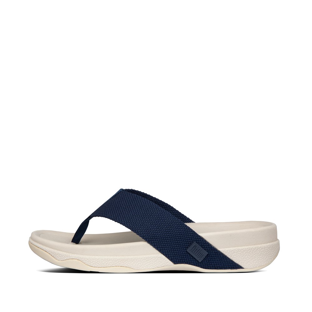 Fitflop Man Sandals Navy/Beige - Surfer Toe-post - BX2174890